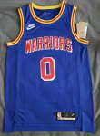 NBA 0 Payton II Warriors 75th Anniversary Final Maillot bleu imprimé